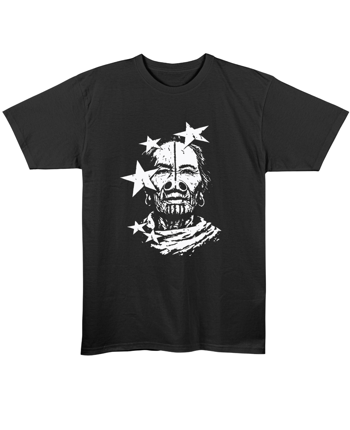 Black Regular Fit T-shirt Front Design