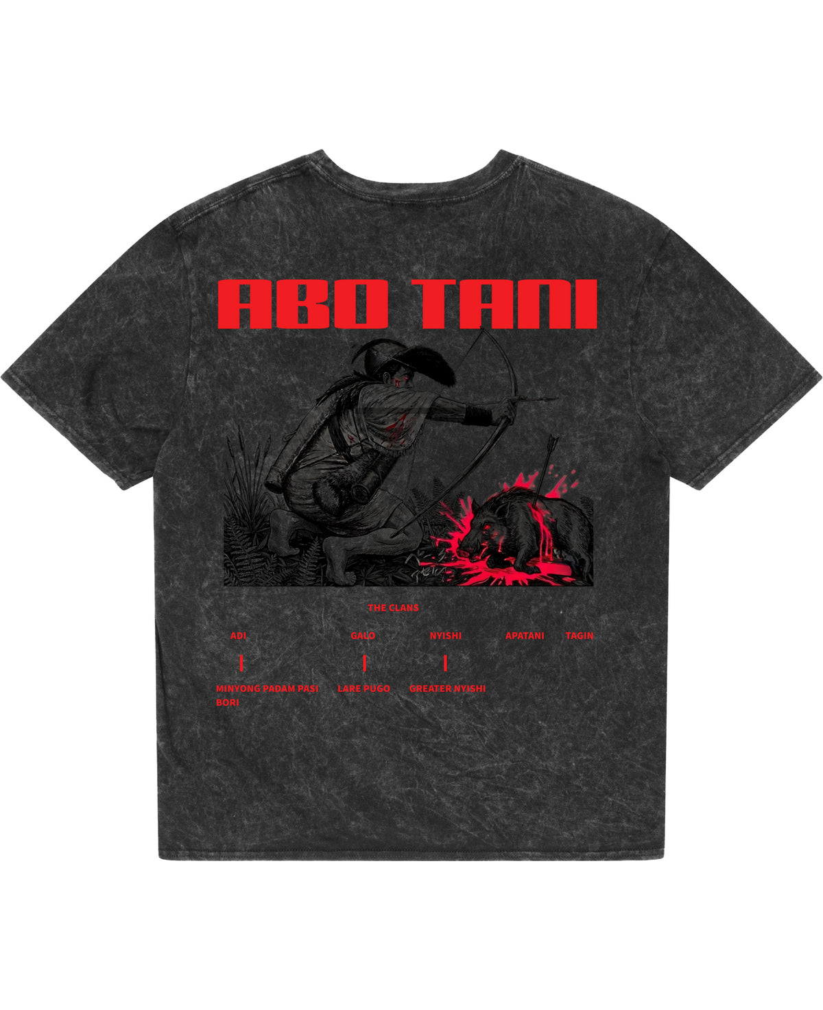 Acidwash Oversized T-shirt Back Design