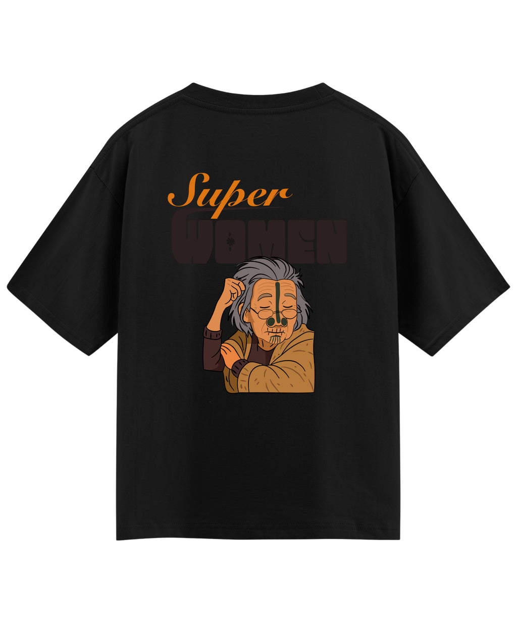 Black Oversized T-shirt Back Design