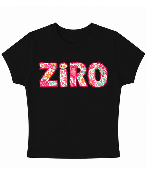 Black Baby Tee Front Design