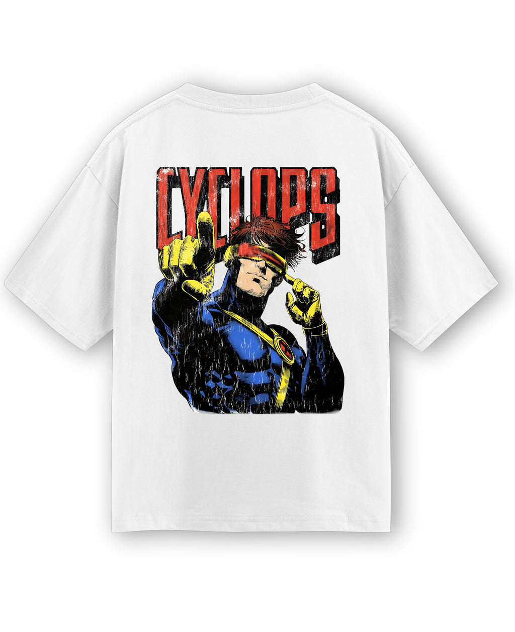 White Oversized T-shirt Back Design