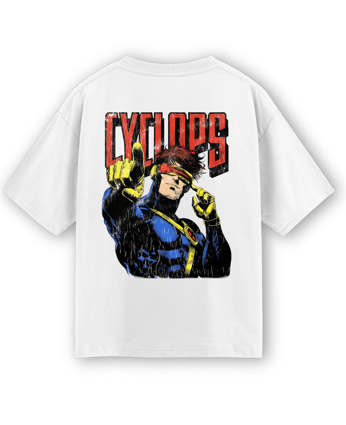 White Oversized T-shirt Back Design