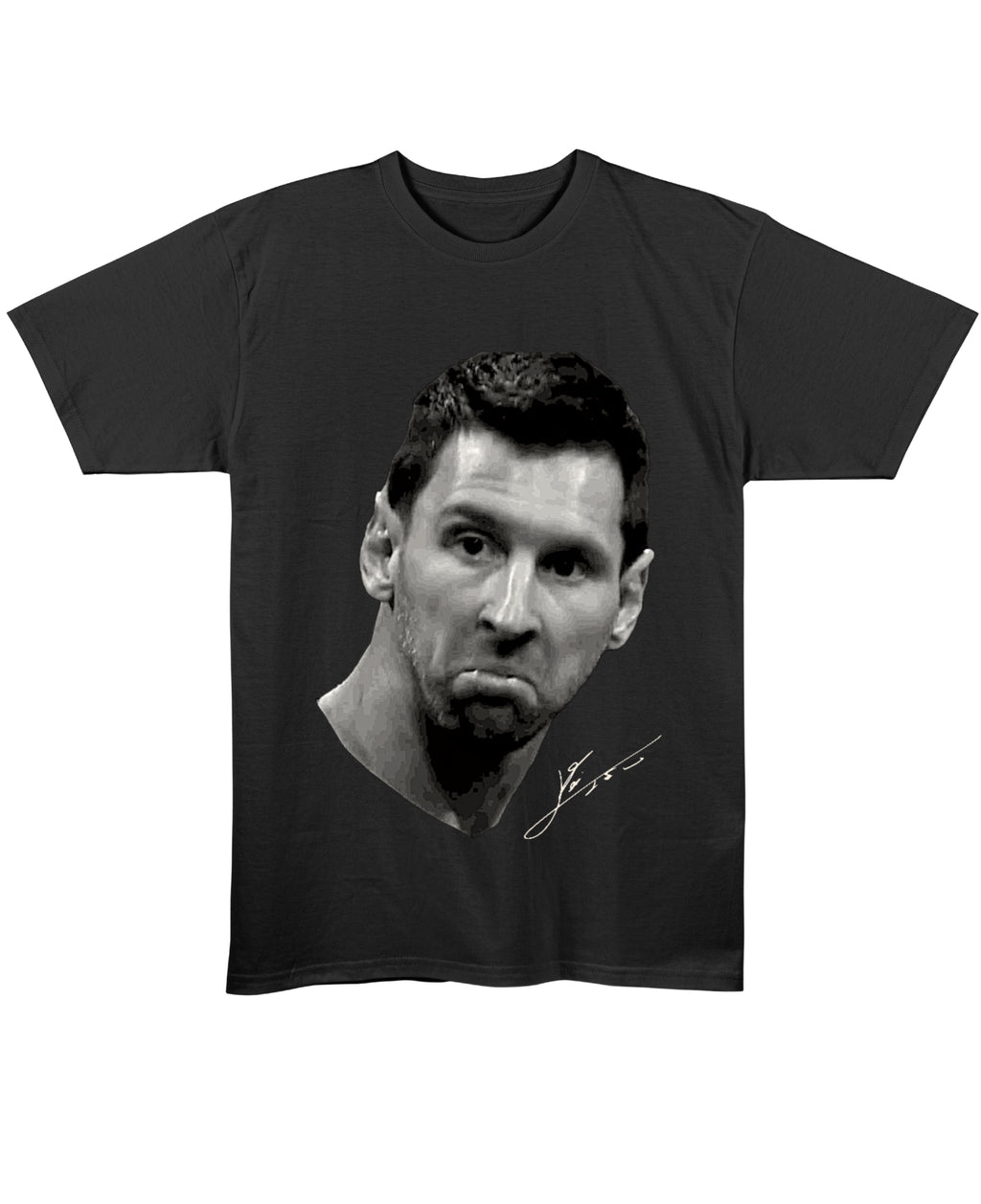 Black Regular Fit T-shirt Front Design