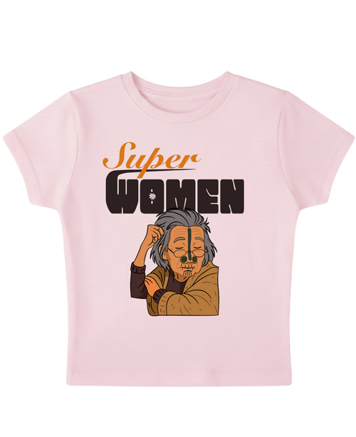 Baby Pink Baby Tee Front Design