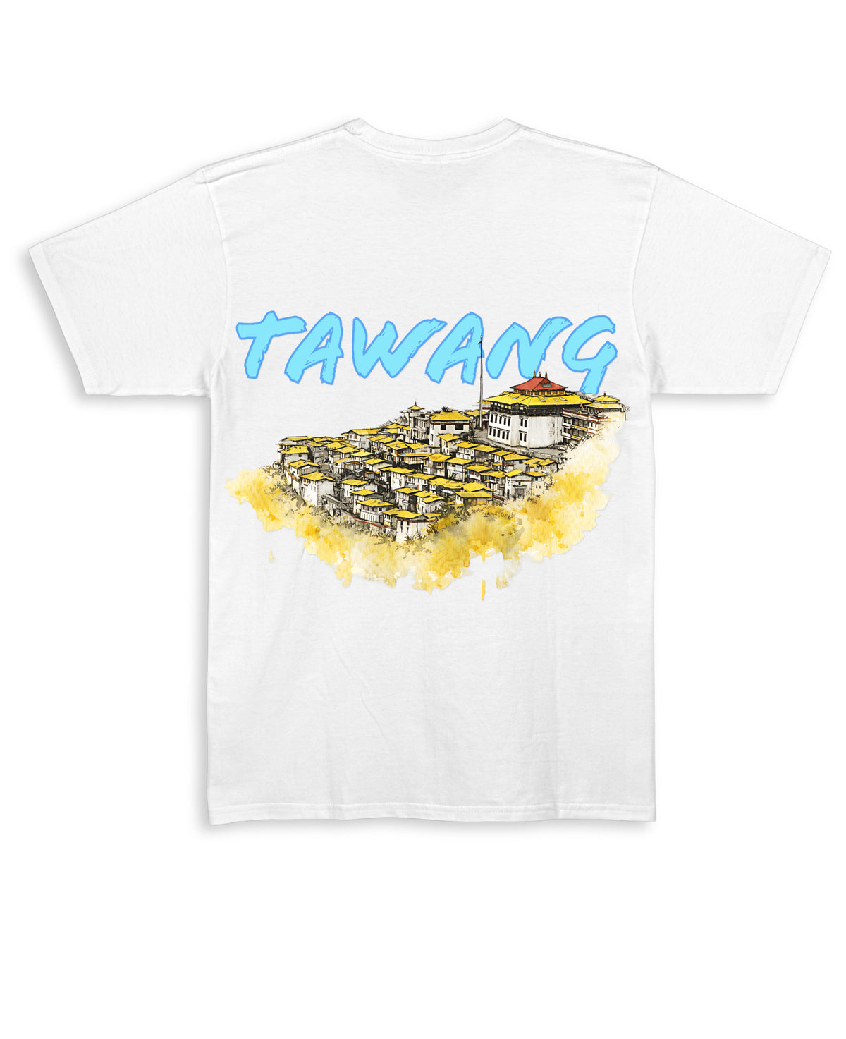 White Regular Fit T-shirt Back Design
