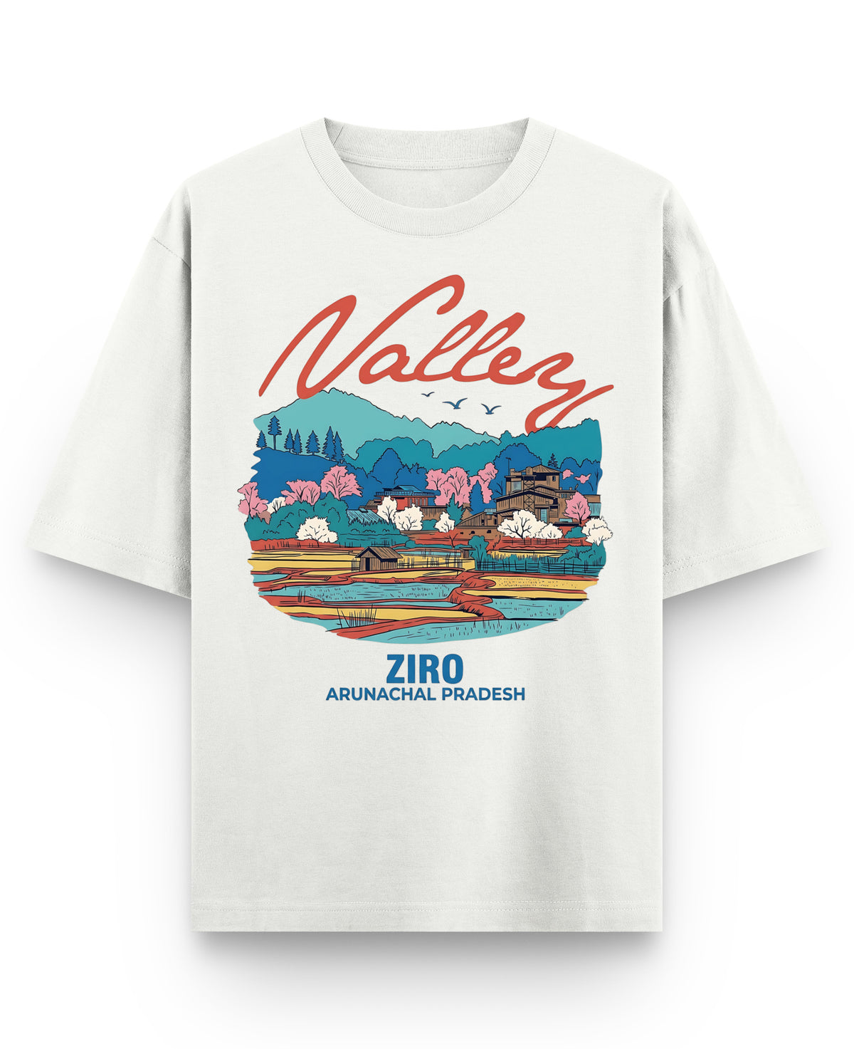 Off White Oversized T-shirt Front Design