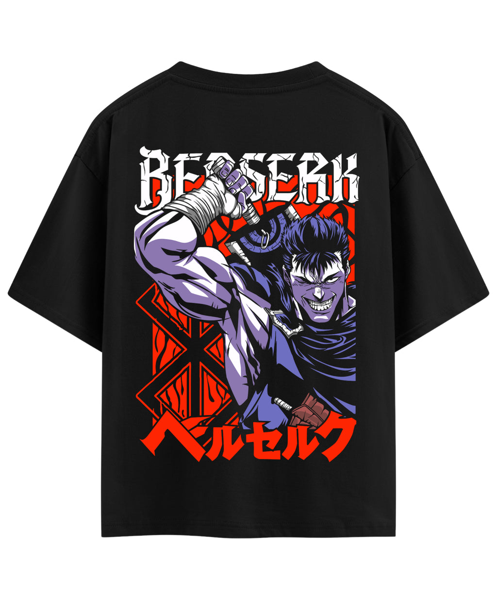 Black Oversized T-shirt Back Design