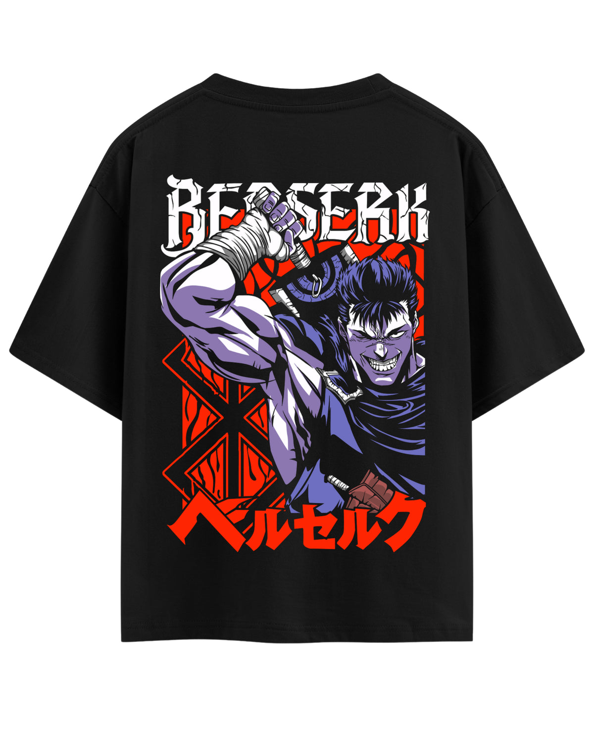 Black Oversized T-shirt Back Design