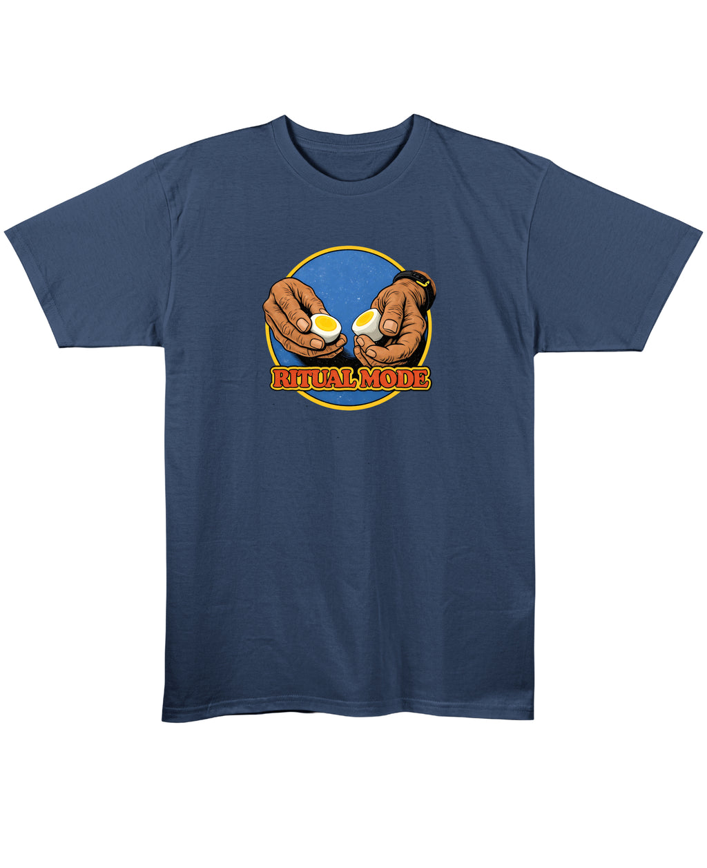 Navy Blue Regular Fit T-shirt Front Design