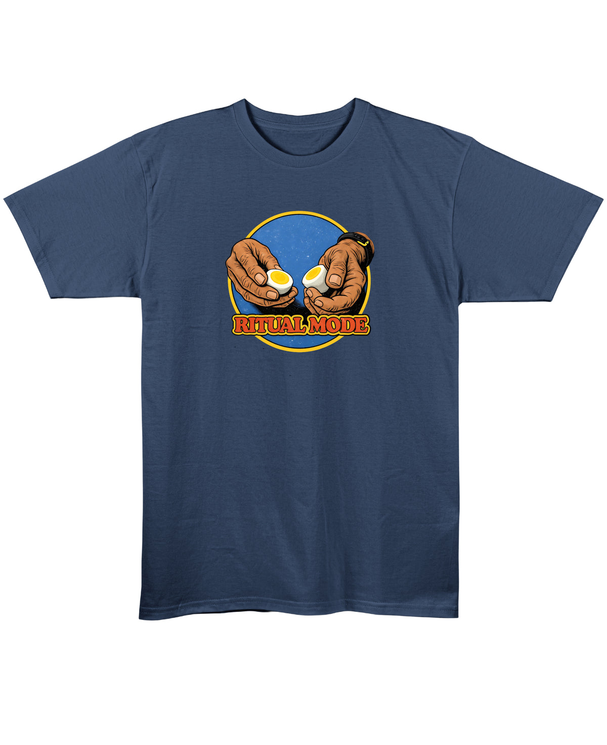 Navy Blue Regular Fit T-shirt Front Design