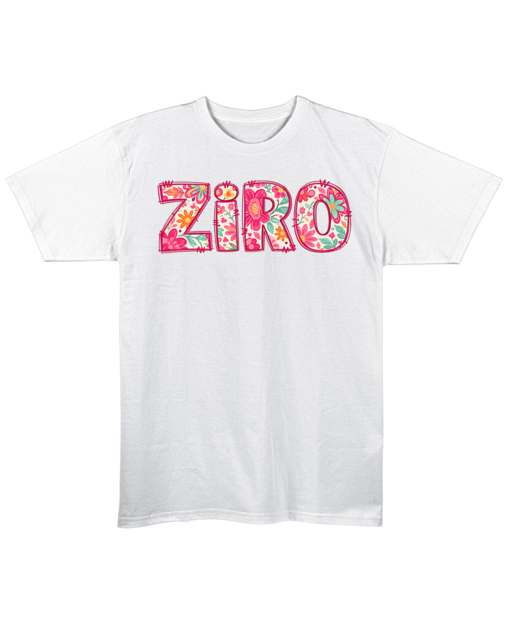 White Regular Fit T-shirt Front Design