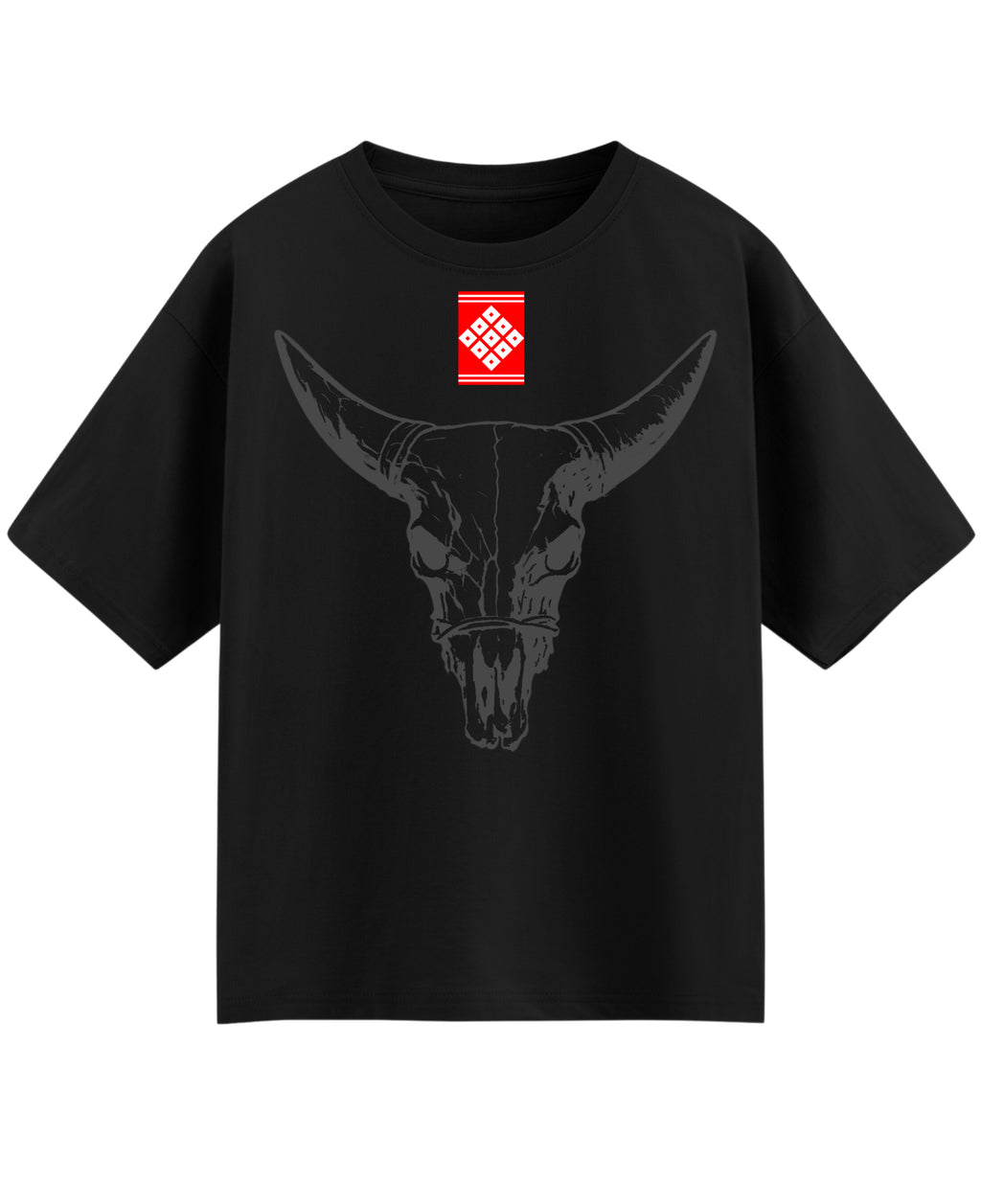 Black Oversized T-shirt Front Design