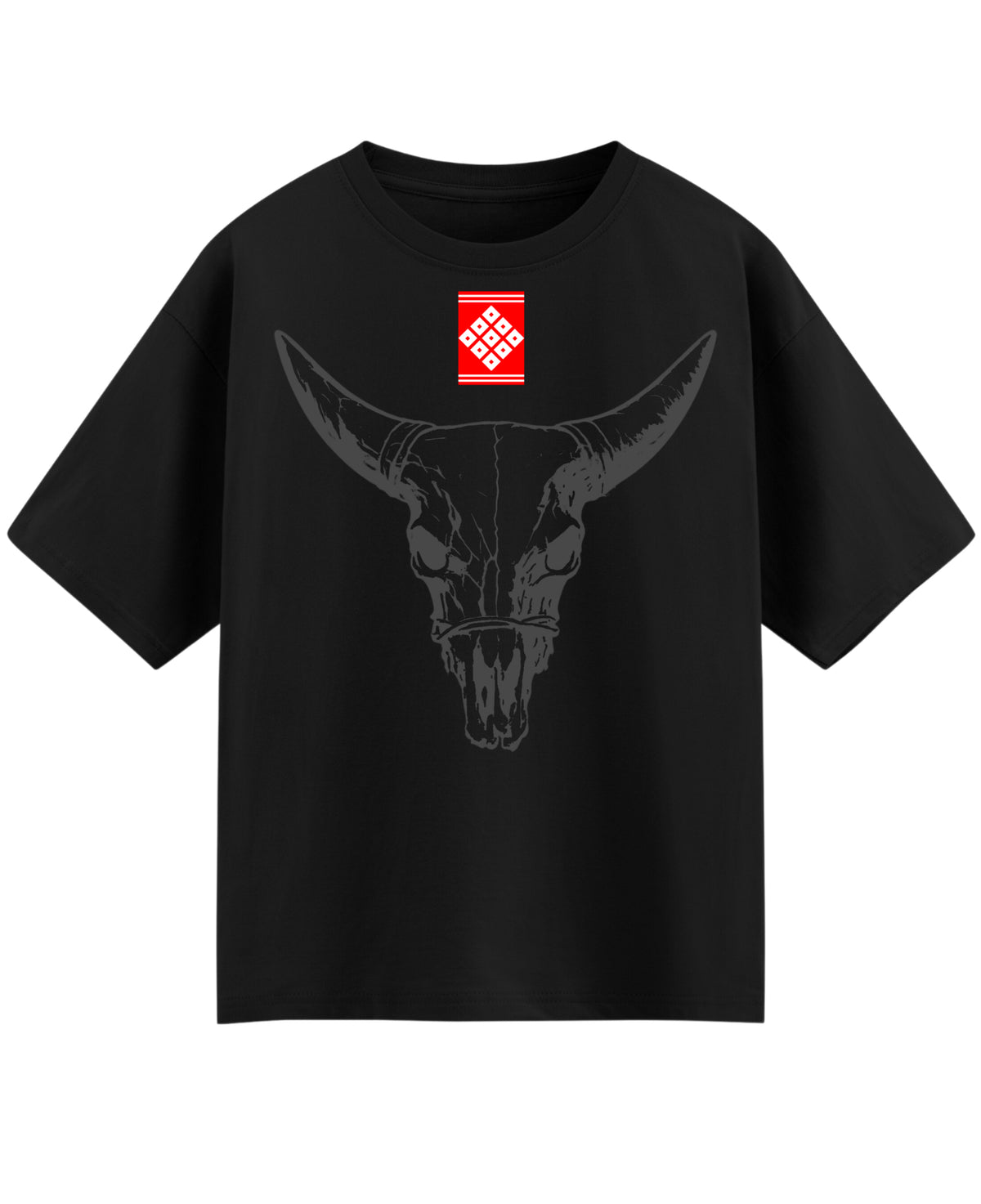 Black Oversized T-shirt Front Design